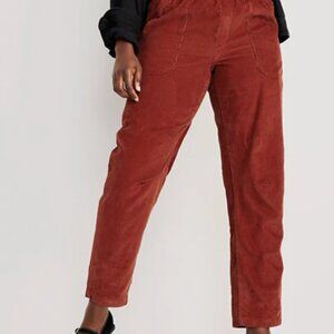 Deep red Old Navy Pulla Corduroy Pants - Cropped, Size Medium